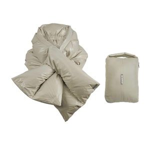 Coatology Down Puffer Scarf & Mini Travel Pouch